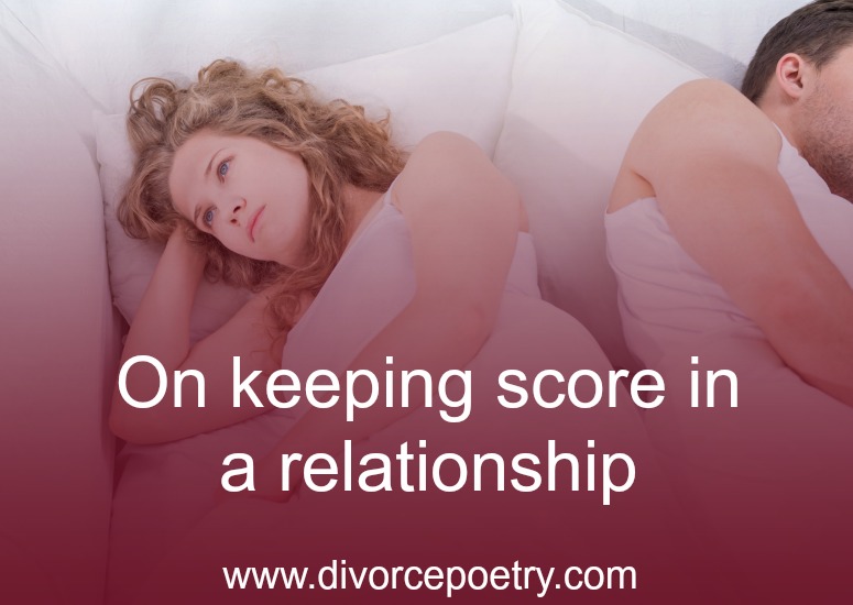 On keeping score in a relationship