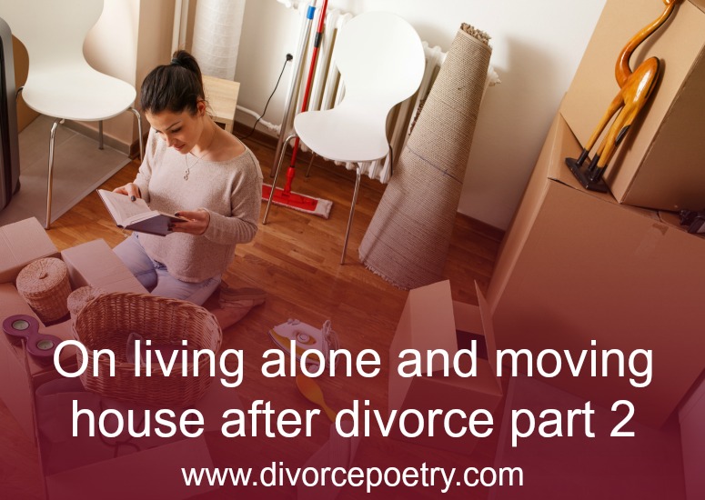 On living alone and moving house after divorce part 2